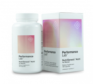 Our Choice for Best Multivitamins for Women: Performance Lab NutriGenesis Multi for Women 