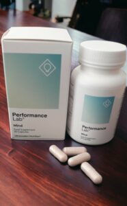 Performance Lab Mind bottle and capsules