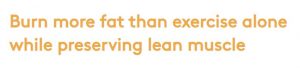 Performance Lab Sport Burn helps to burn more fat than exercise alone while preserving lean muscle