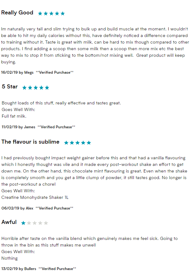 Myprotein Extreme Gainer Blend Review Supplement Reviews UK