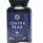 Bottle of Centrapeak and capsules
