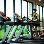 Man running on treadmill after taking a fat burner