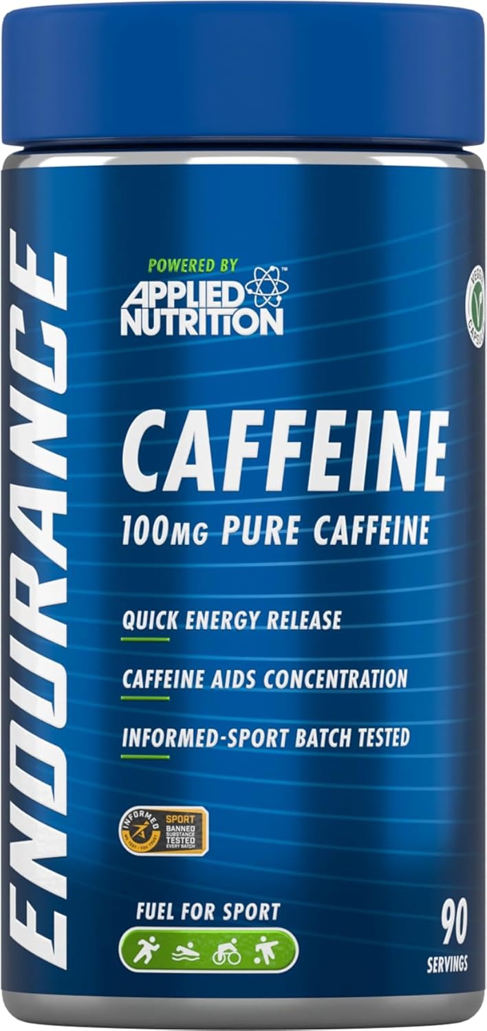 A bottle of Applied Nutrition Endurance Caffeine