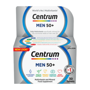 The packaging of Centrum men 50+