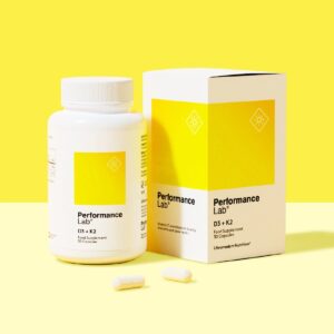 Bottle of Performance Lab D3 + K2